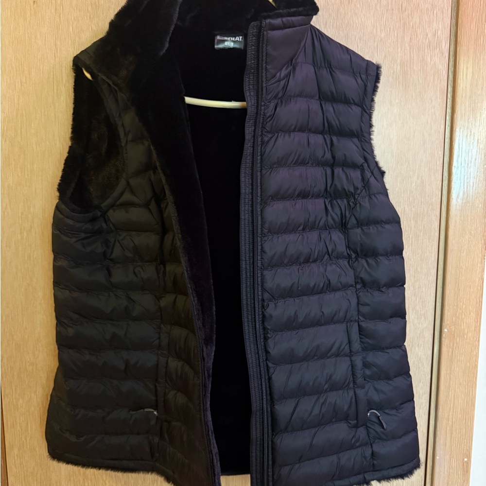 32 Degrees Black Puffer Vest for Women NEW